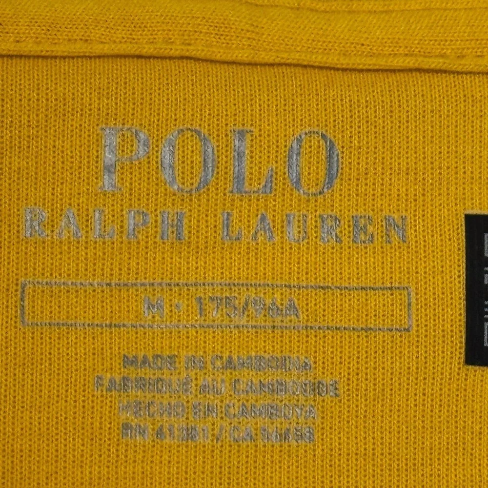 Polo Ralph Lauren Women Jacket Vintage 90's Full Zip Fleece Hoodie Yellow Medium
